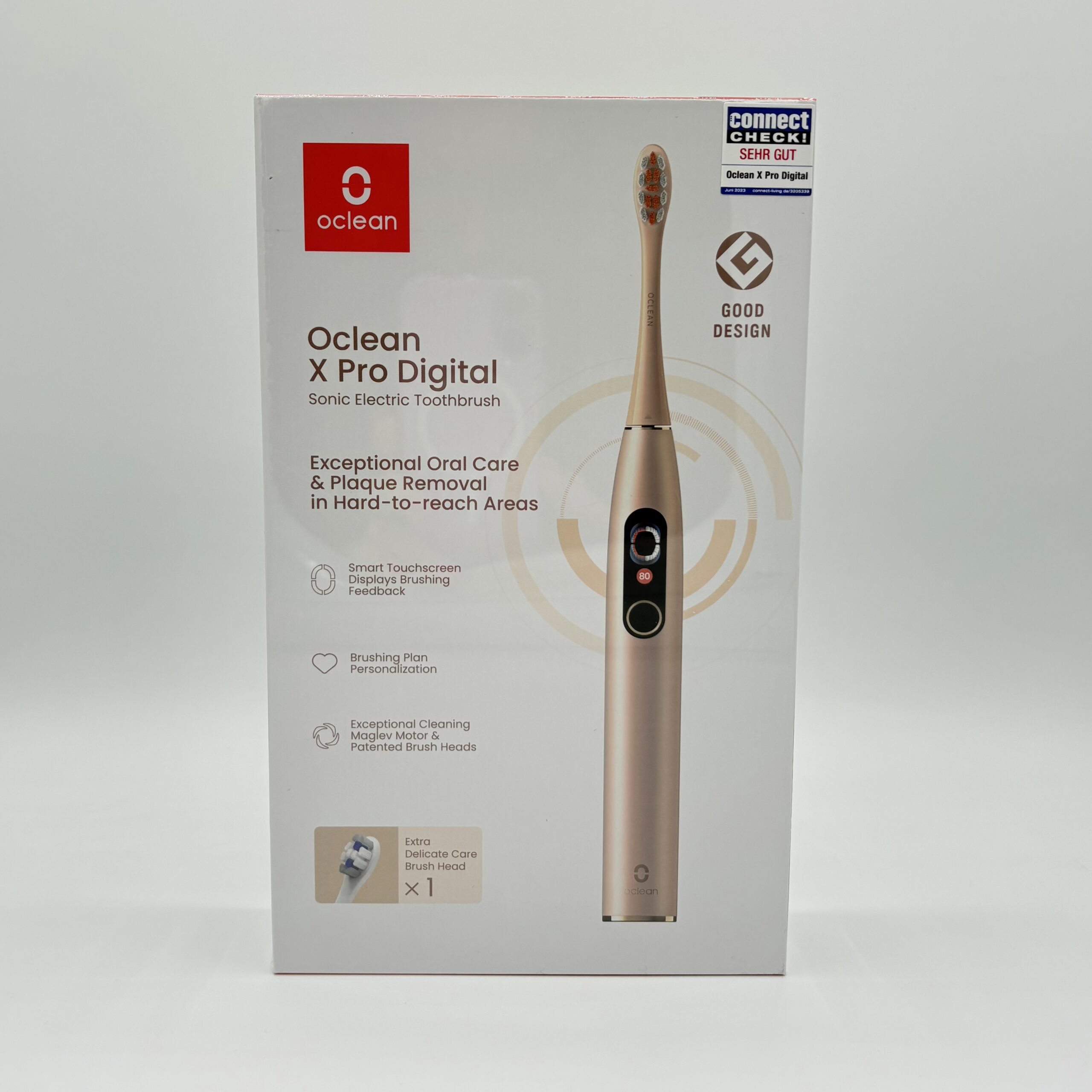 Oclean X Pro Digital elektriline hambahari, kuldne