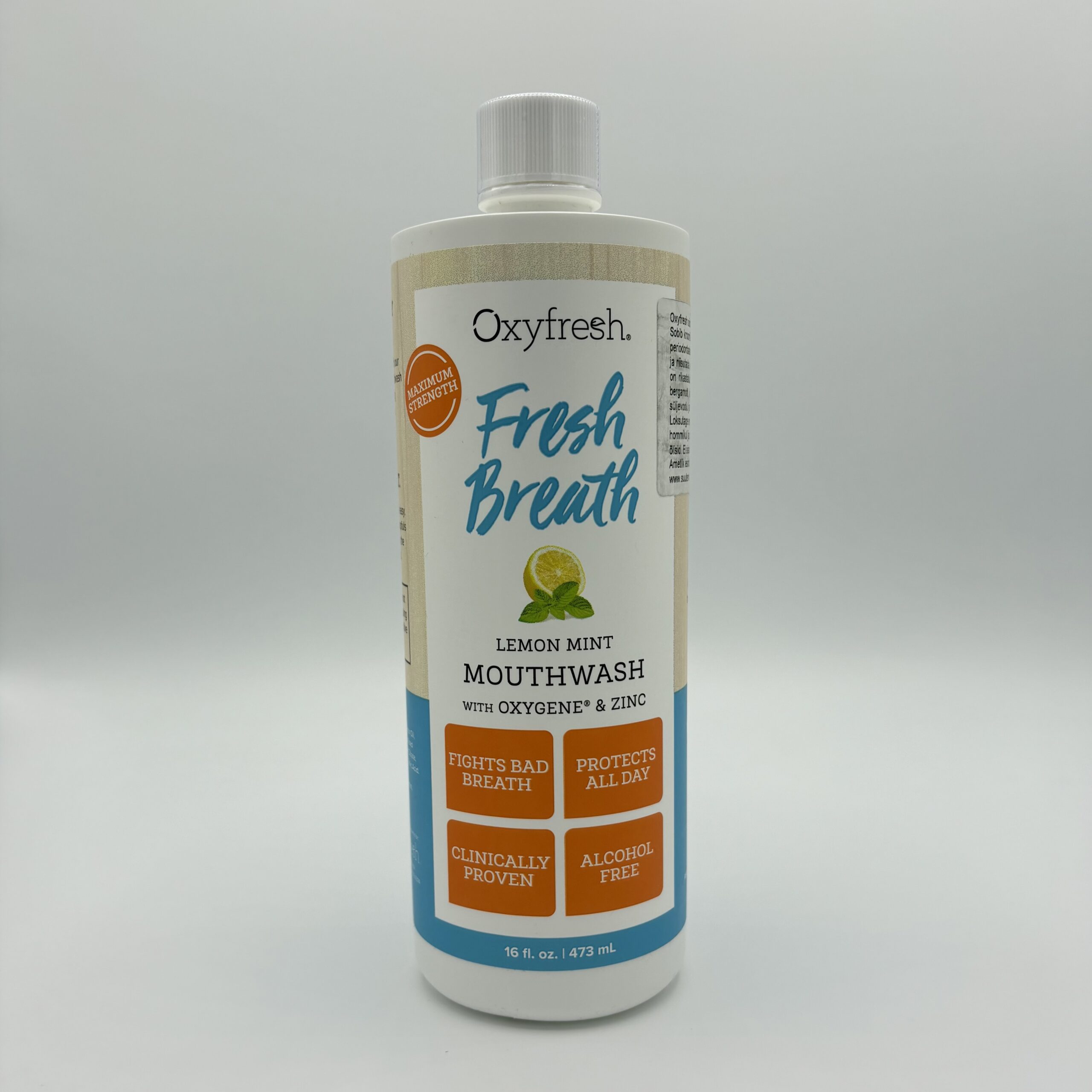 Oxyfresh Fresh Breath Lemon Mint suuvesi 473ml