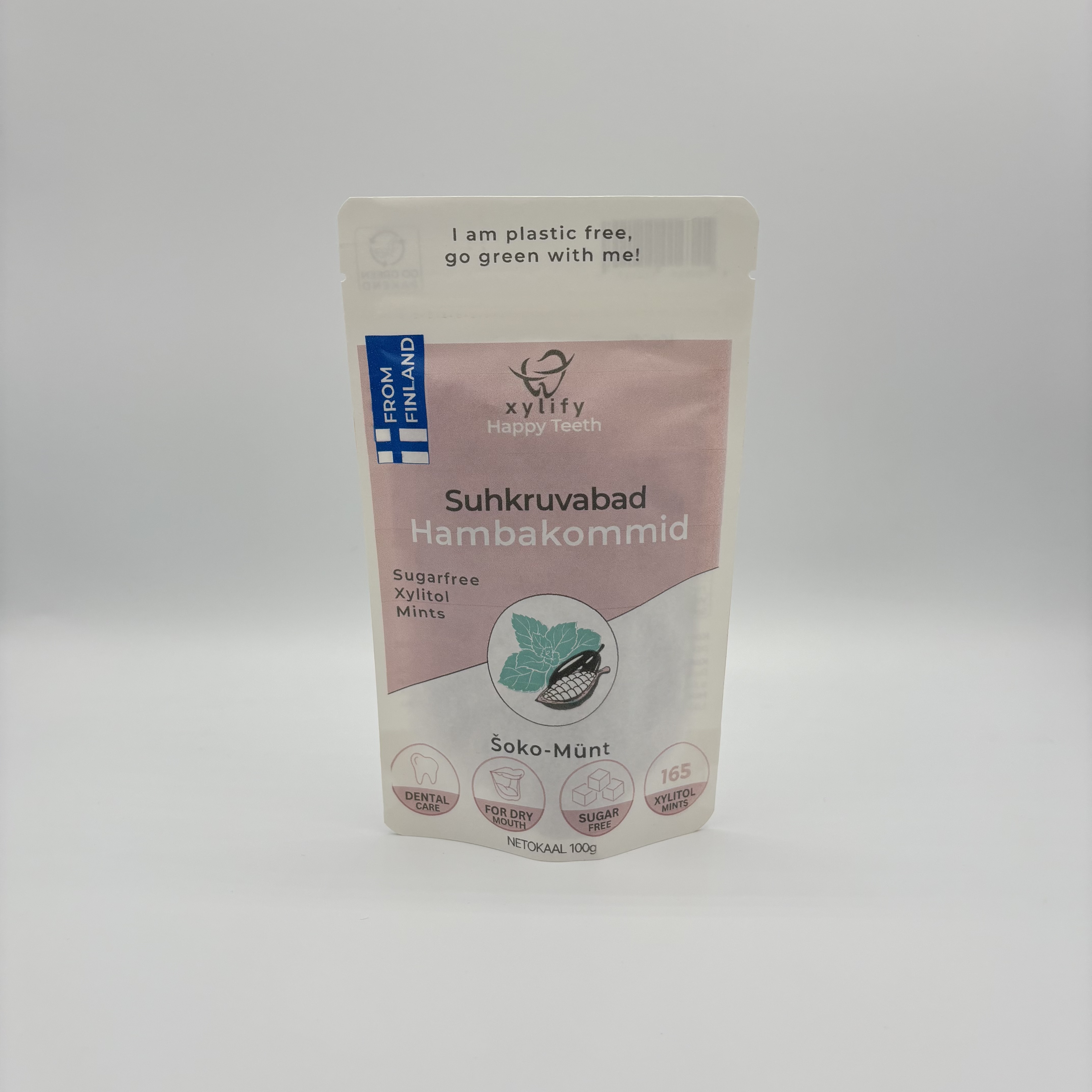 Happy Teeth Hambakommid 100g -  Šoko-Münt