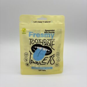Fresmy rohemündimaitselised hambapastatabletid 124 tk