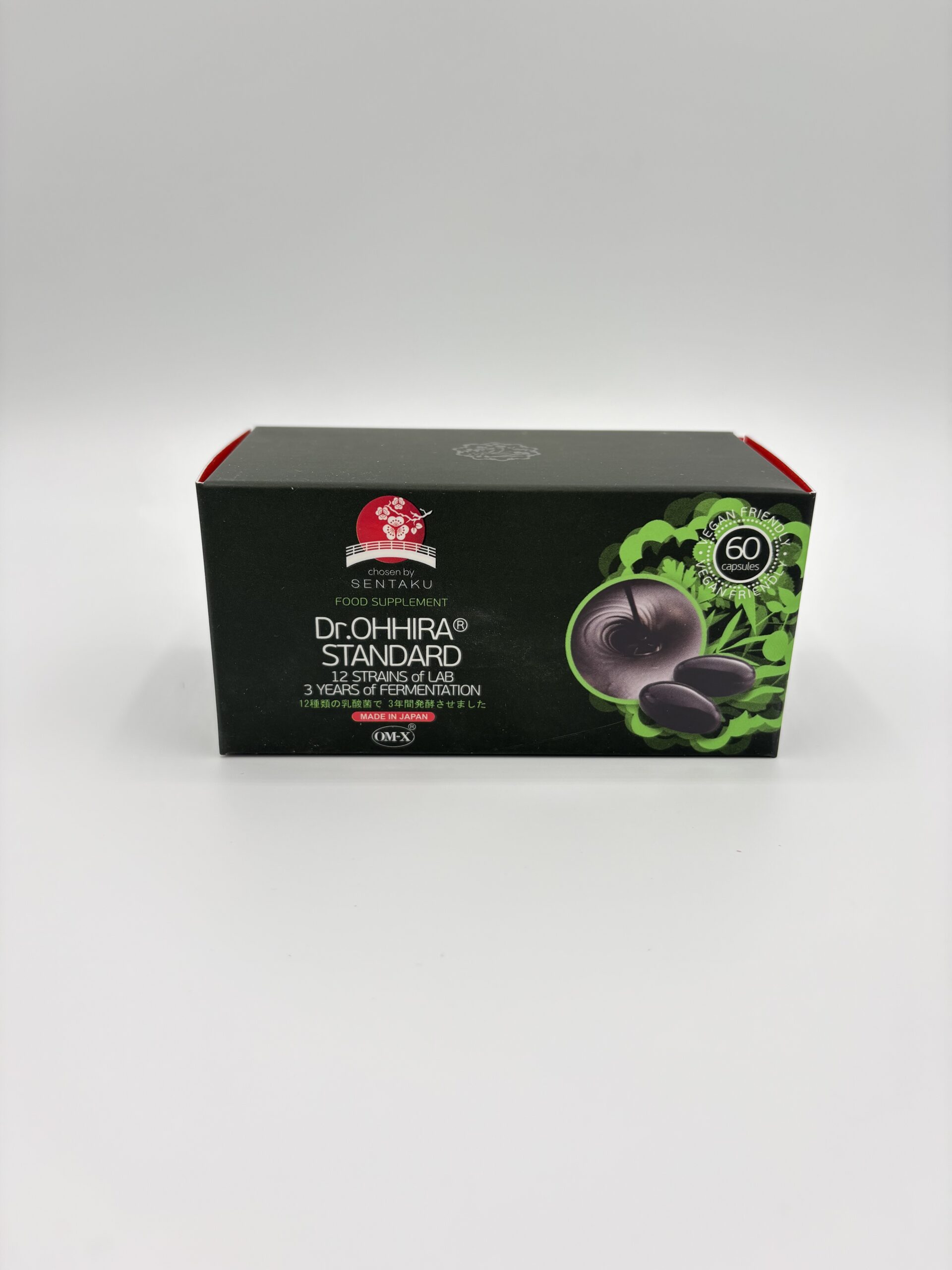 Dr.OHHIRA Standard 3-Year Recipe with 12 Varieties of Live Bacteria (60 Capsules)