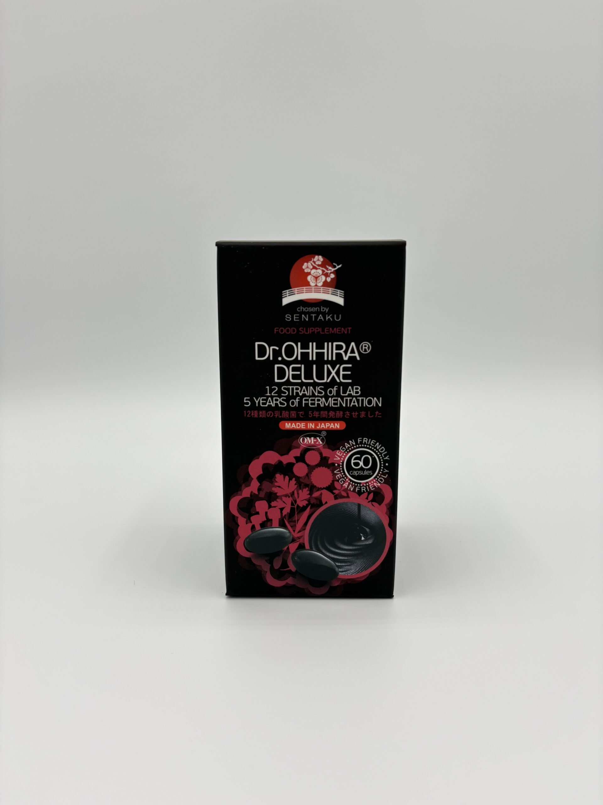 Dr.OHHIRA Deluxe 5-Year Recipe with 12 Varieties of Live Bacteria (60 Capsules)